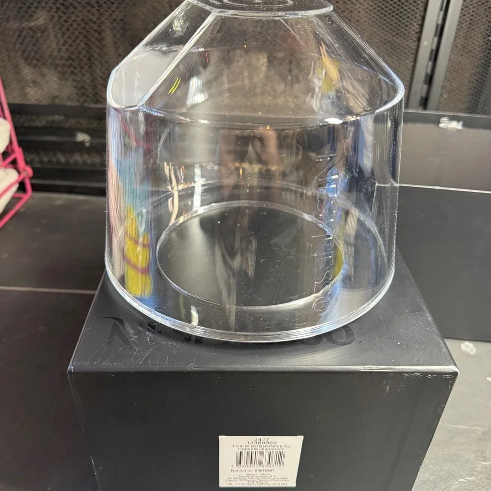 Nespresso View Bonbonniere‎ Capsule Dispenser Clear Coffee Pod Holder 3417